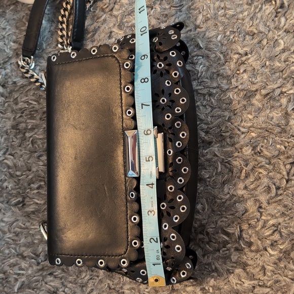 Michael Kors Black Shoulder Bag with Silver Chain - Picture 9 of 11